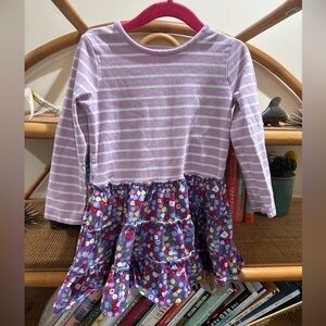 Hanna Andersson girls mixed print cotton dress